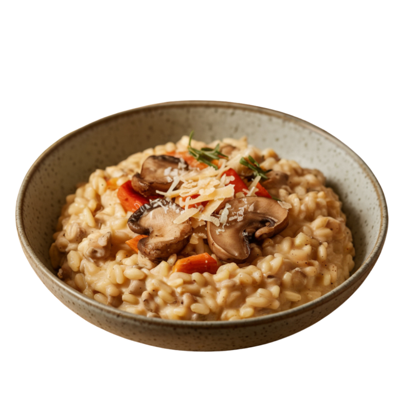 Mushroom Wheat Risotto