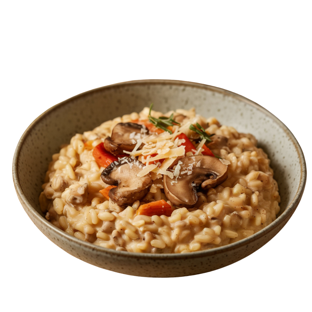 Mushroom Wheat Risotto
