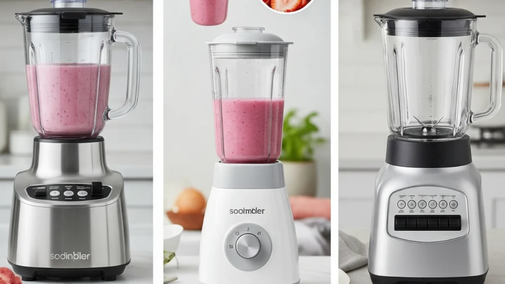 Comparison of high-speed, personal, and standard blenders