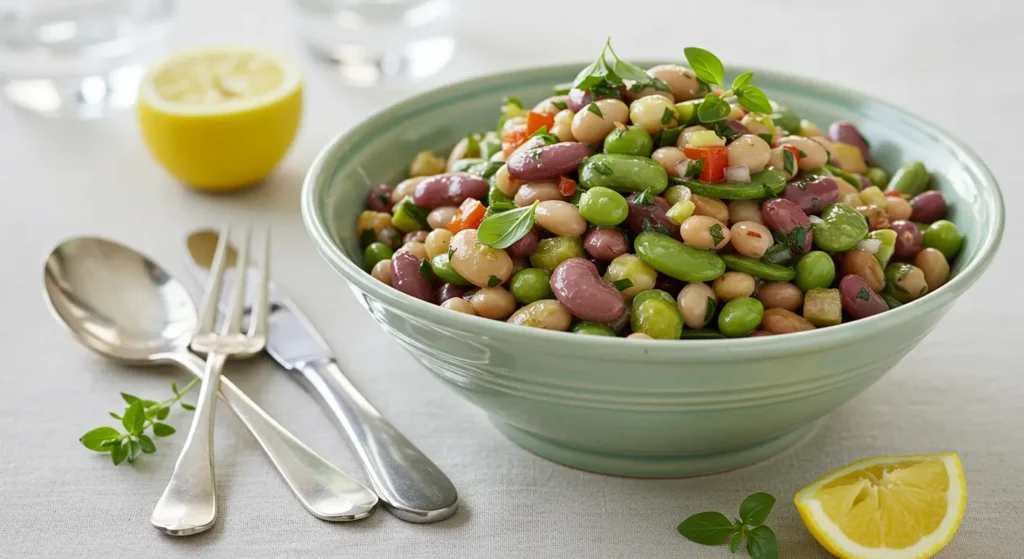 Dense bean salad
